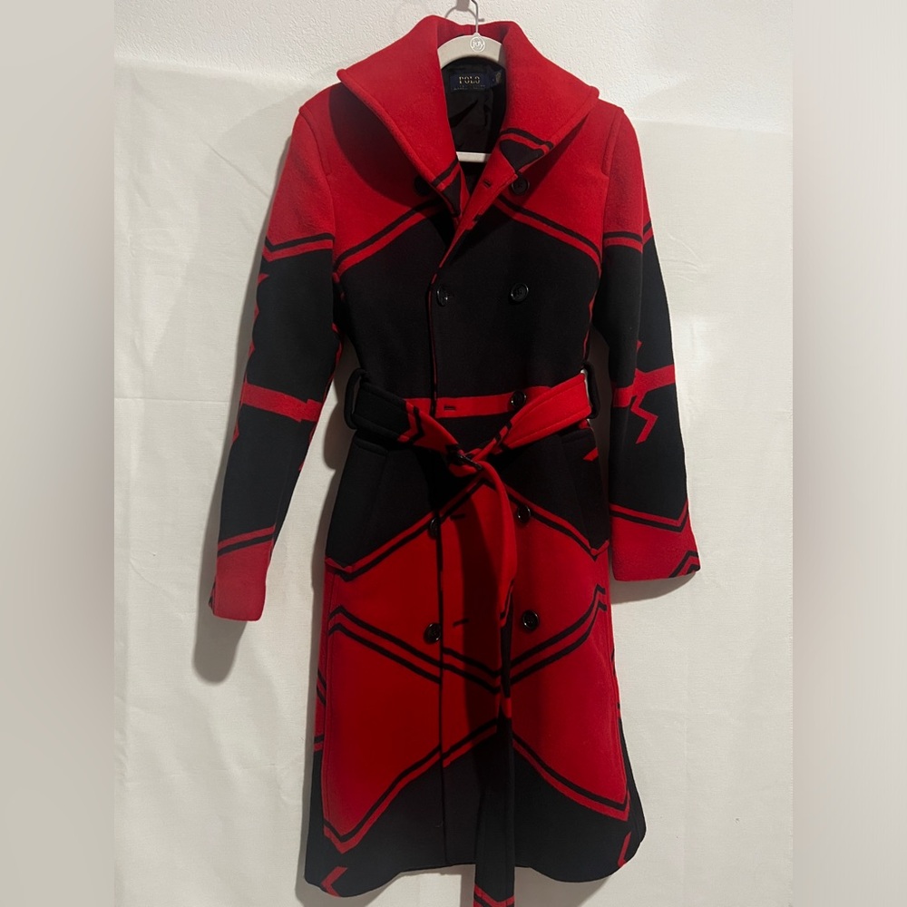 Polo Ralph Lauren Red and Black Coat - Picture 10 of 10